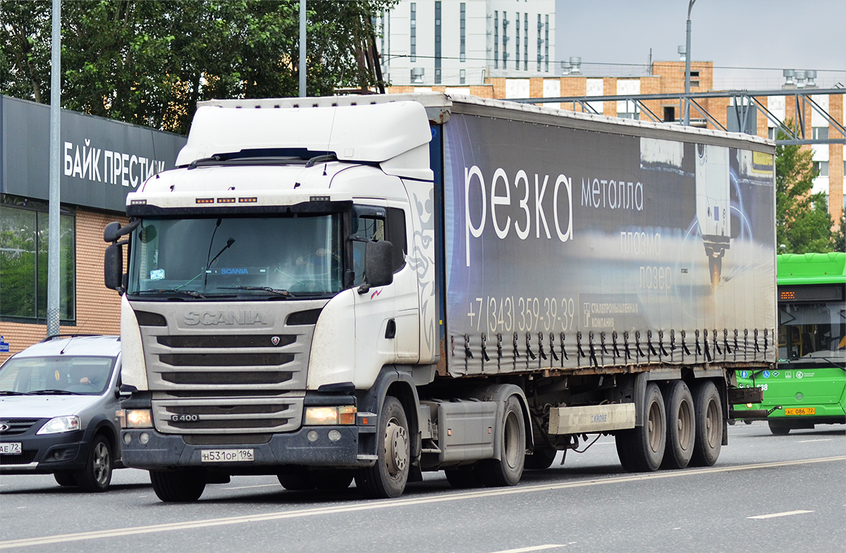 Свердловская область, № Н 531 ОР 196 — Scania ('2013) G400