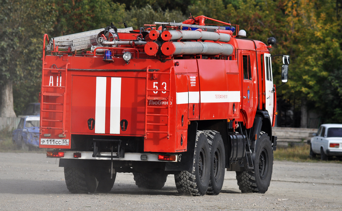 Омская область, № Р 111 СС 55 — КамАЗ-43118-15 [43118R]; Омская область — Пожарный биатлон-2026