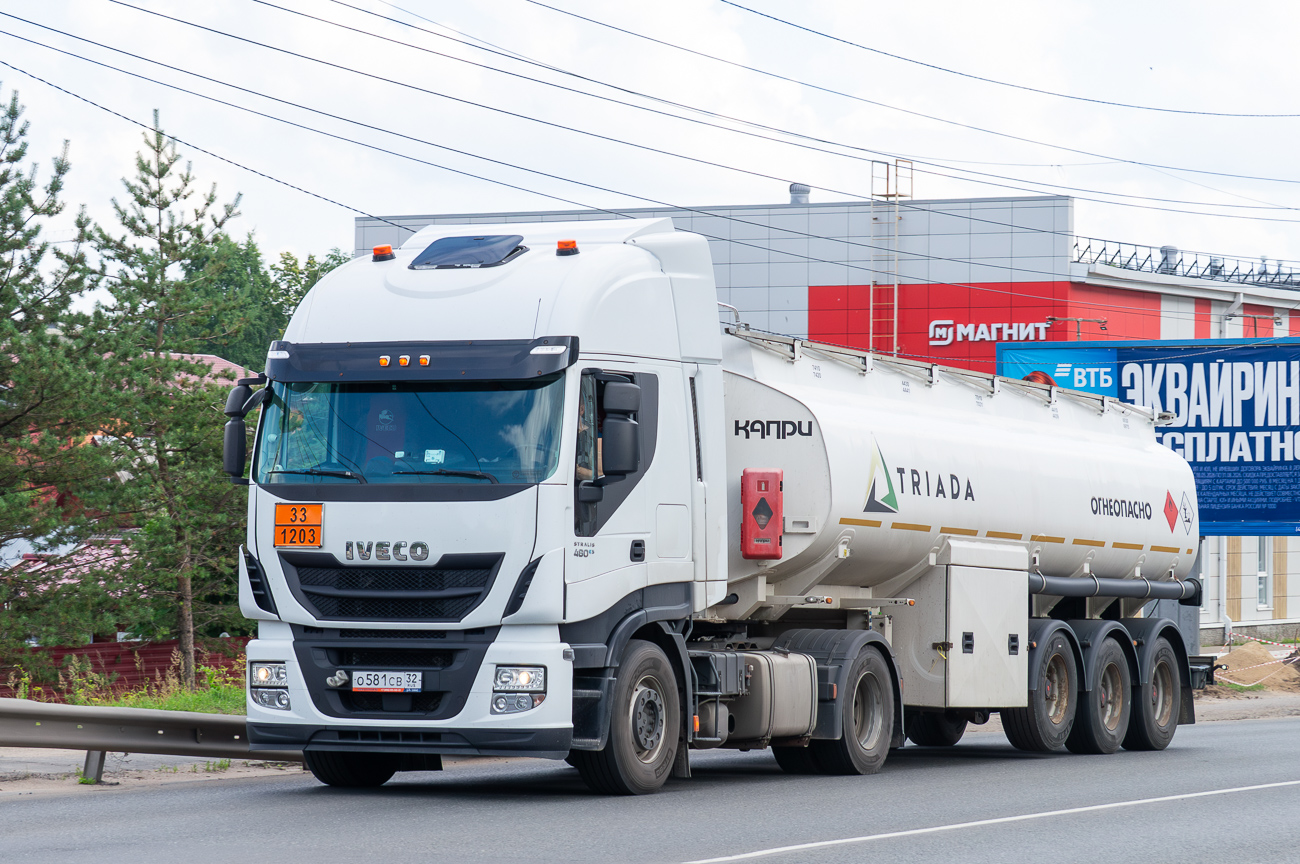 Брянская область, № О 581 СВ 32 — IVECO Stralis ('2012)