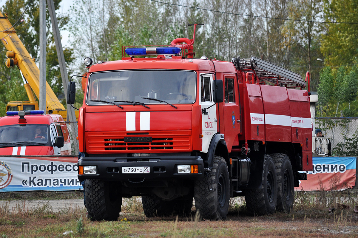 Омская область, № О 730 МС 55 — КамАЗ-43118-15 [43118R]; Омская область — Пожарный биатлон-2026