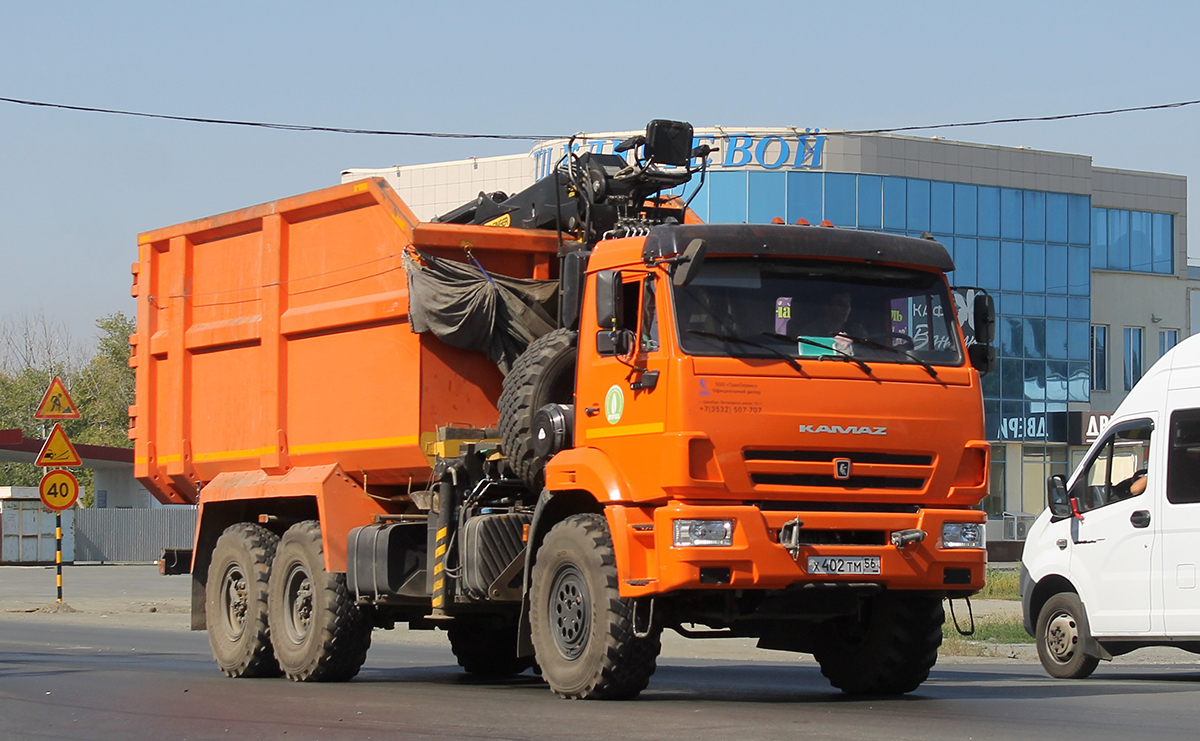 Оренбургская область, № Х 402 ТМ 56 — КамАЗ-43118 (общая модель)