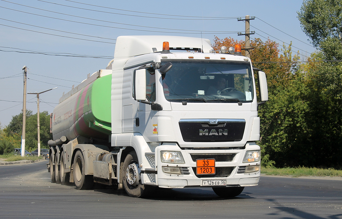 Оренбургская область, № У 126 ЕВ 56 — MAN TGS 19.360