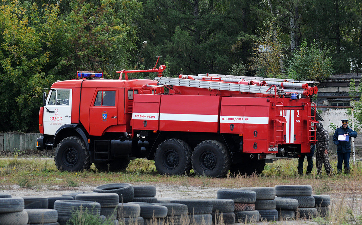 Омская область, № О 730 МС 55 — КамАЗ-43118-15 [43118R]; Омская область — Пожарный биатлон-2026