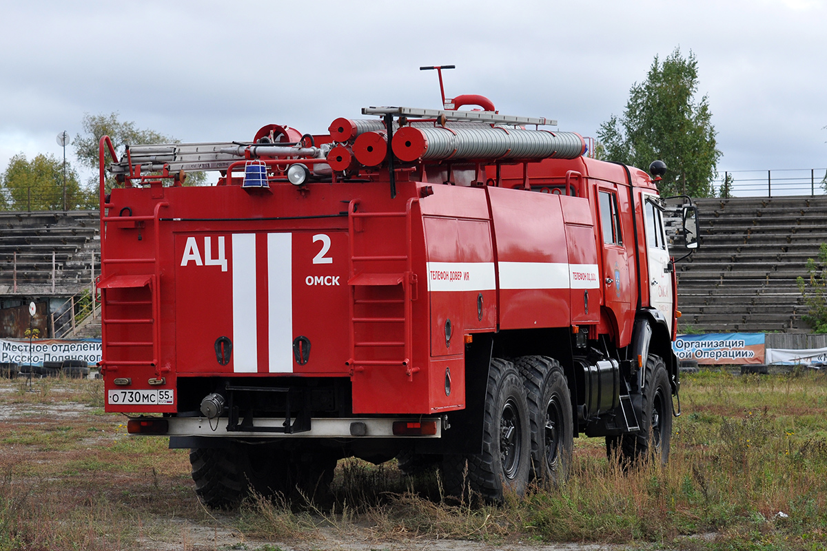 Омская область, № О 730 МС 55 — КамАЗ-43118-15 [43118R]; Омская область — Пожарный биатлон-2026