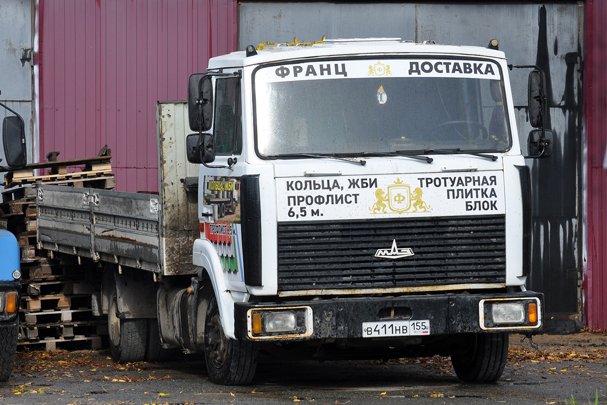 Омская область, № В 411 НВ 155 — МАЗ-437041