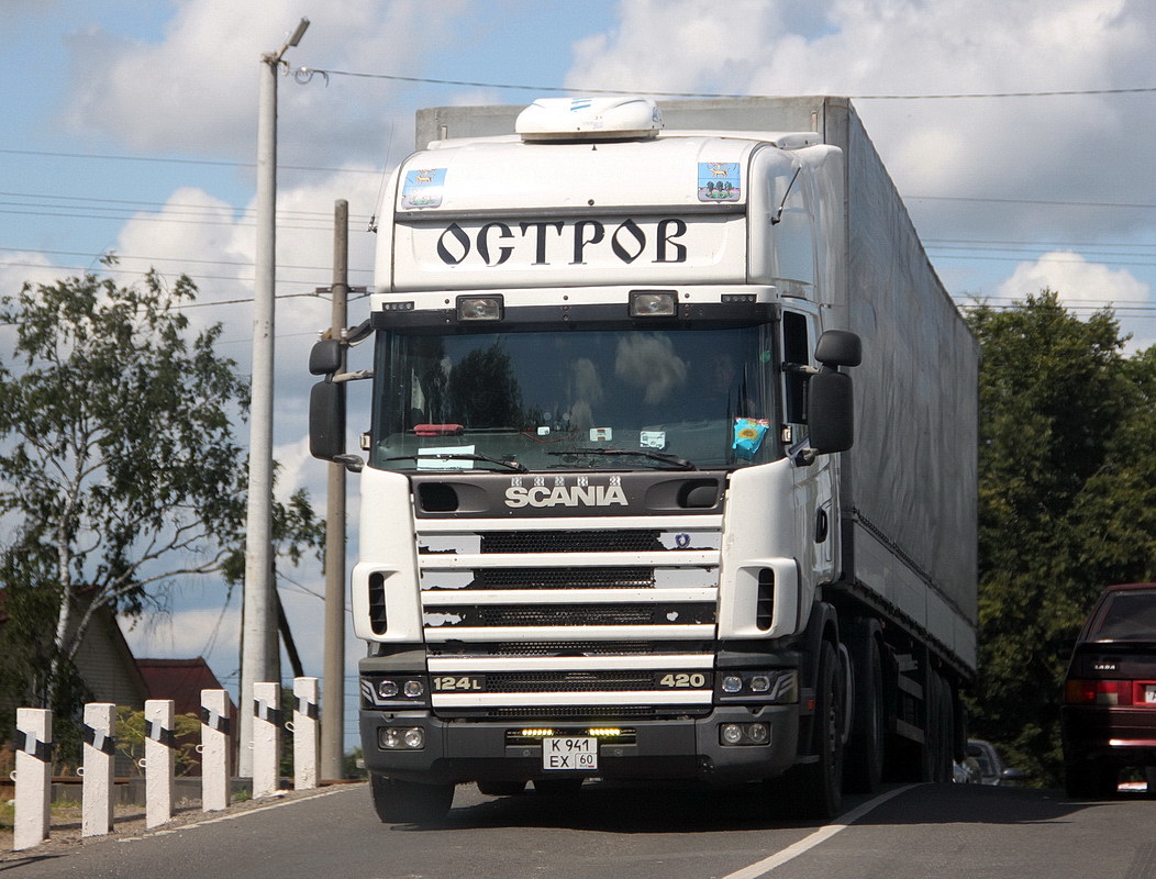 Псковская область, № К 941 ЕХ 60 — Scania ('1996) R124L