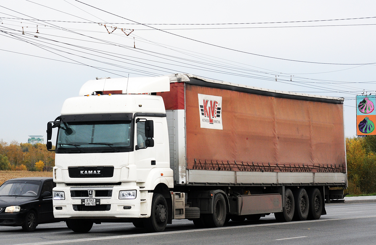 Омская область, № В 543 ОВ 155 — КамАЗ-5490-S5(87)