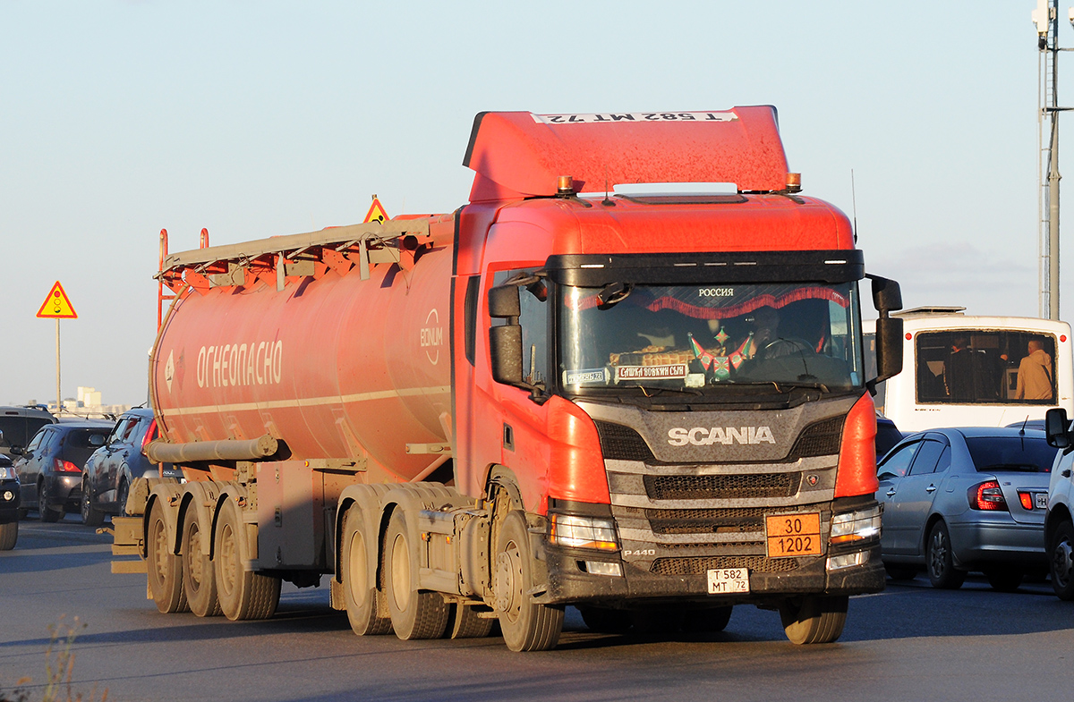 Тюменская область, № Т 582 МТ 72 — Scania ('2016) P440