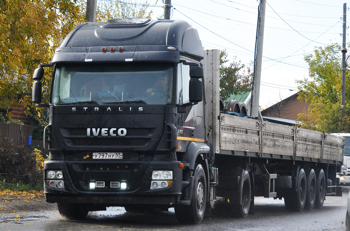 Омская область, № У 797 НУ 55 — IVECO Stralis ('2007) 430