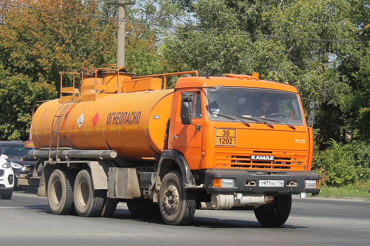 Татарстан, № Т 971 УС 116 — КамАЗ-65115 (общая модель)