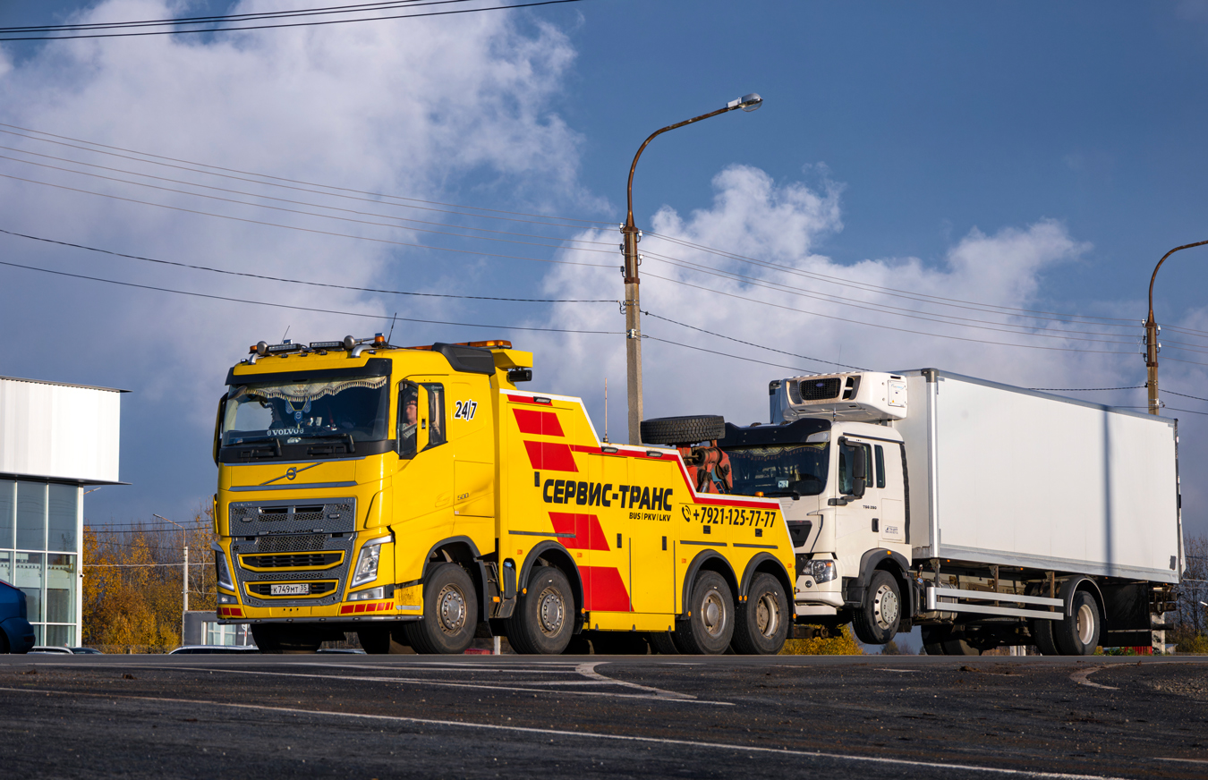 Вологодская область, № К 749 МТ 35 — Volvo ('2008) FH.500