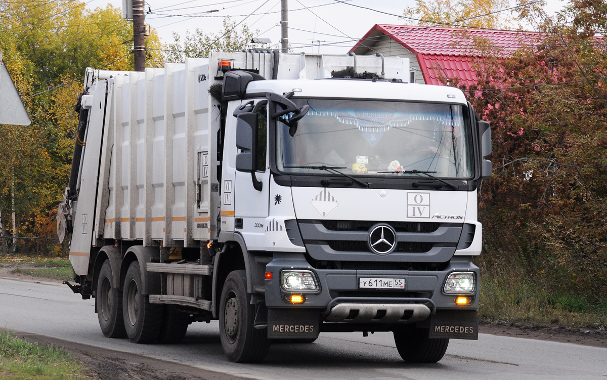 Омская область, № У 611 МЕ 55 — Mercedes-Benz Actros '09 3336 [Z9M]