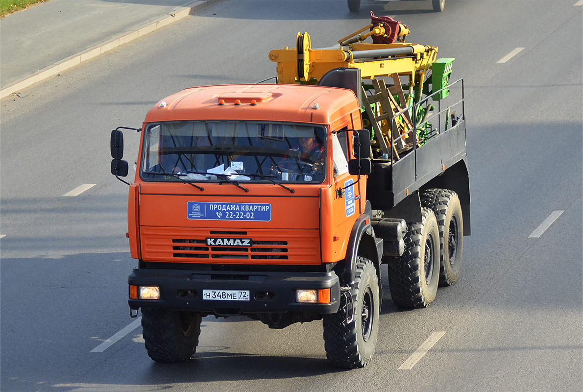 Тюменская область, № Н 348 МЕ 72 — КамАЗ-43118 (общая модель)