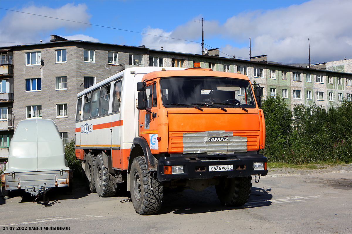 Мурманская область, № К 636 РО 35 — КамАЗ-43114-15 [43114R]