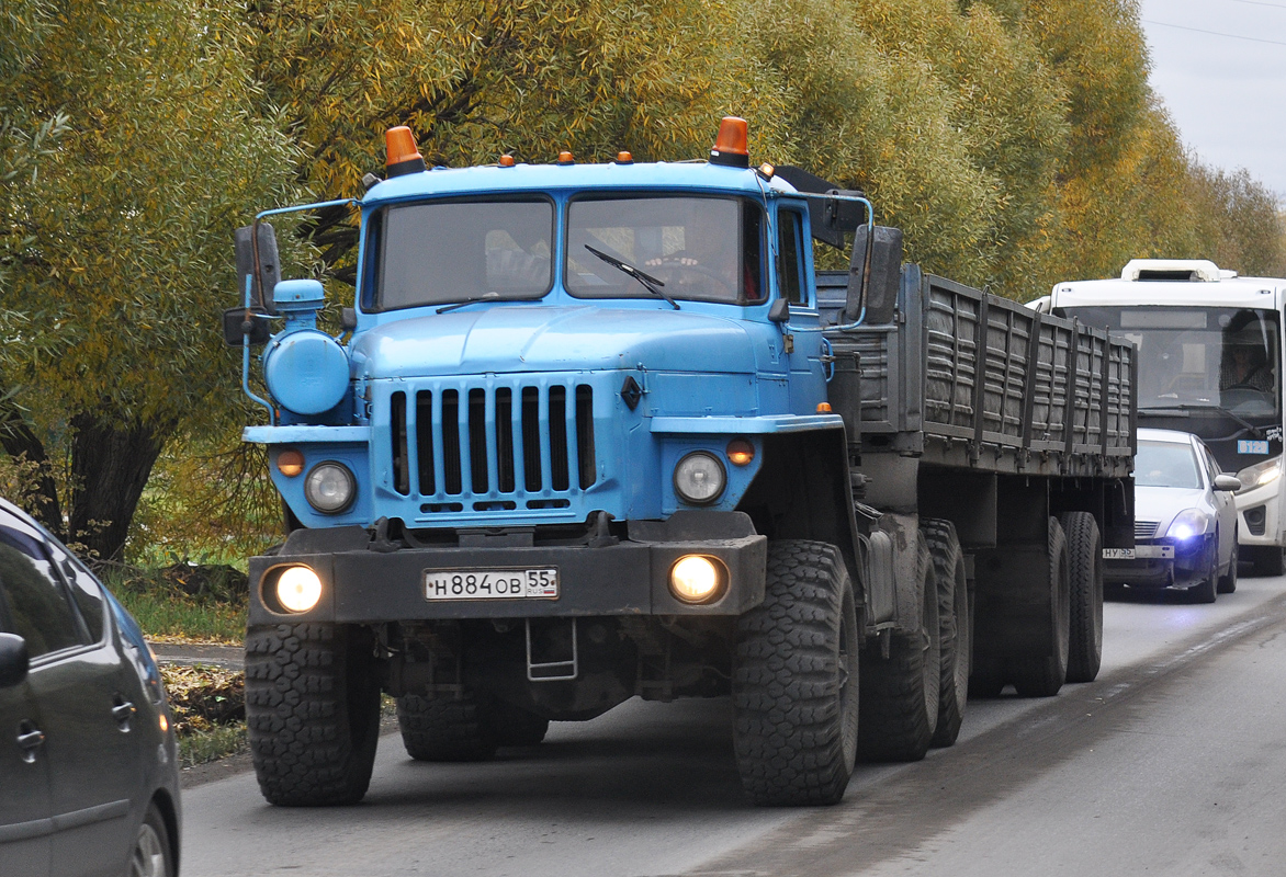 Омская область, № Н 884 ОВ 55 — Урал-4320-41