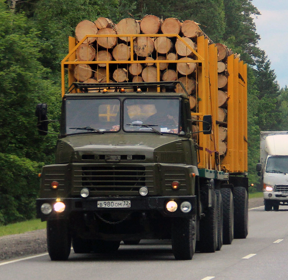 Брянская область, № В 980 ОМ 32 — КрАЗ-250
