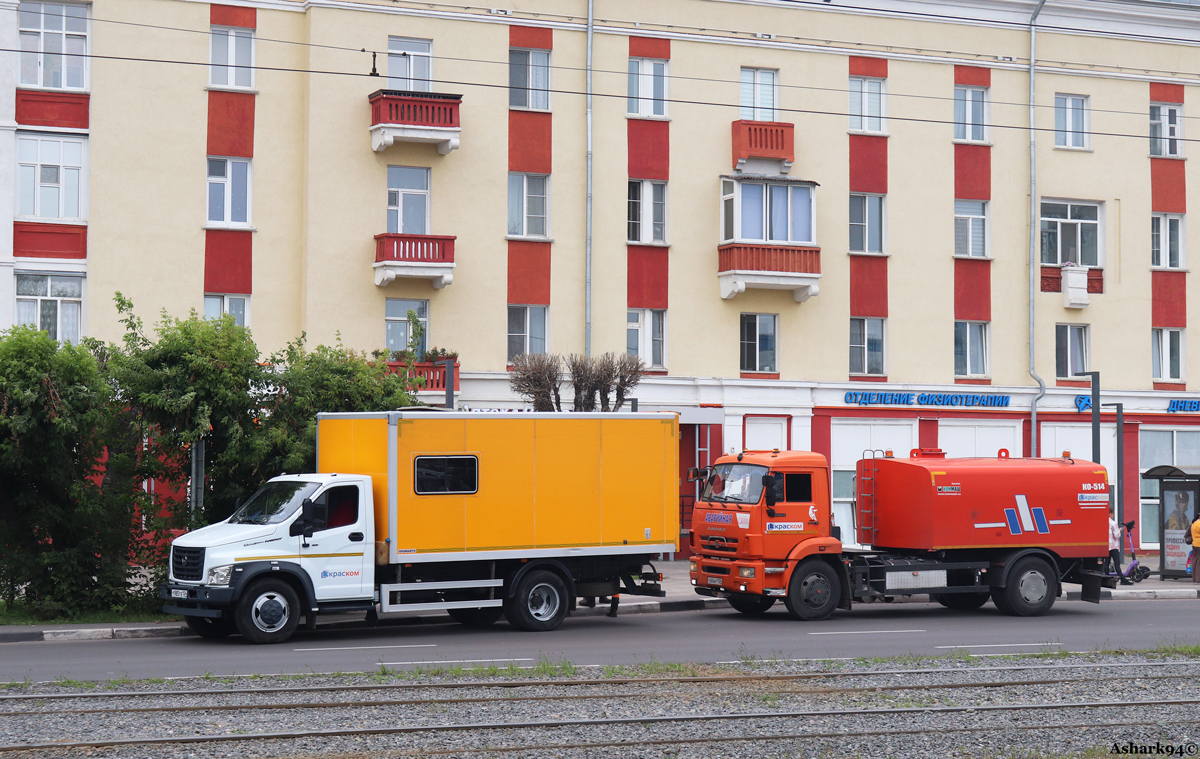 Красноярский край, № Т 985 ТЕ 124 — ГАЗ-C41R33; Красноярский край, № С 604 НТ 124 — КамАЗ-43253-R4(28)