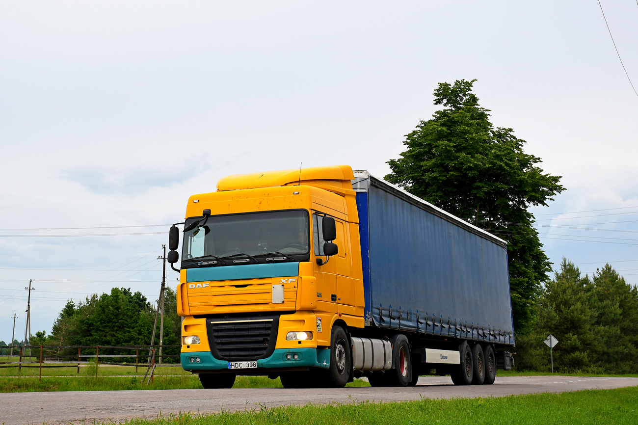 Литва, № HDC 398 — DAF XF105 FT