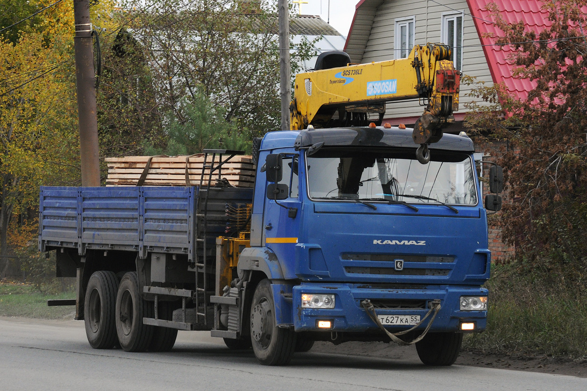 Омская область, № Т 627 КА 55 — КамАЗ-65117-A4(23)